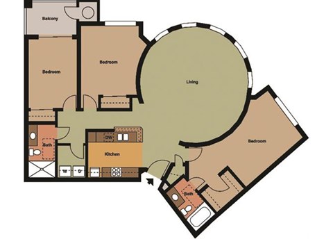 the Rochester Building A floor plan.