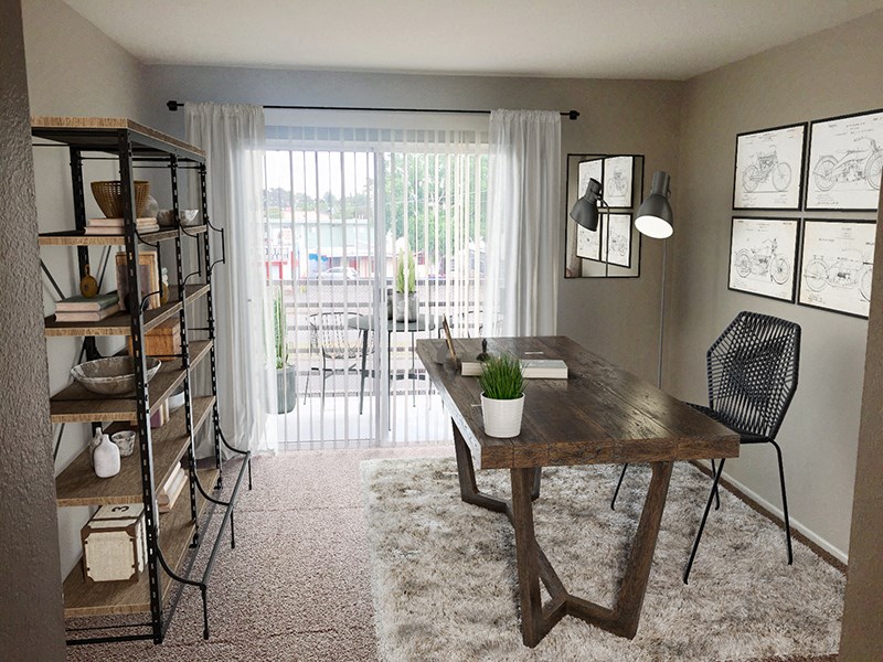 Guest Bedroom/Office | Noho Gallery Apartments in North Hollywood, CA 91601