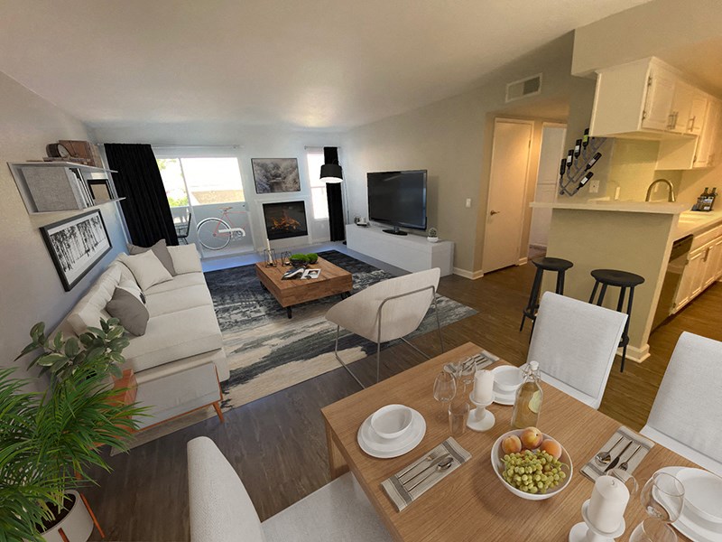 Living Room | Noho Gallery Apartments in North Hollywood, CA 91601