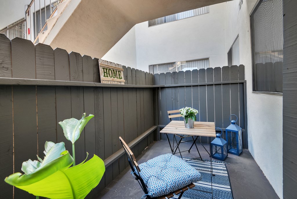 Private Patios available at Tuscany Villas