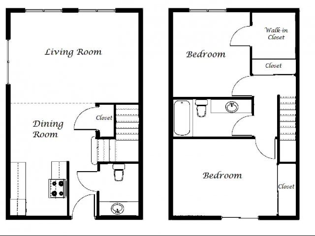 Tuscany Villas North | 2x2 Floor Plan Tuscany Villas South CA