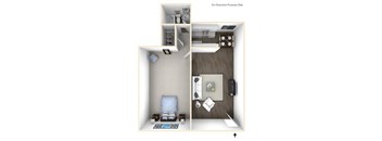 Westerly Shores 1x1 Floor Plan