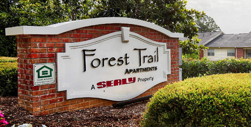 Welcome Sign at Studio Apartment Floor Plan - Forest Trail Apartment Homes Northport, AL - Photo Gallery 1