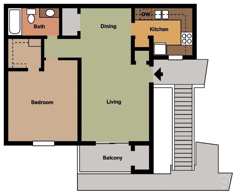 Floor Plans  of Lakeland East Apartment Homes  in Flowood  MS 