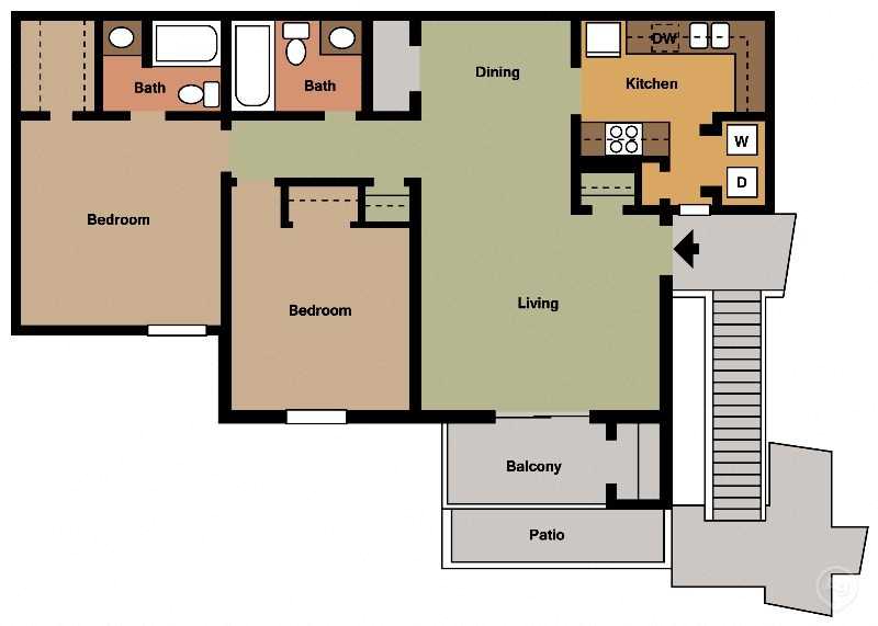 2Bed - 2Bath