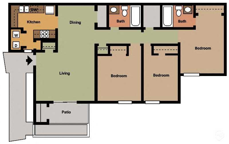 3Bed - 2Bath