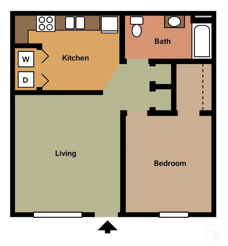 1 Bedroom 1 Bath Grand