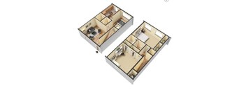 2 Bed - 1.5 Bath Townhome