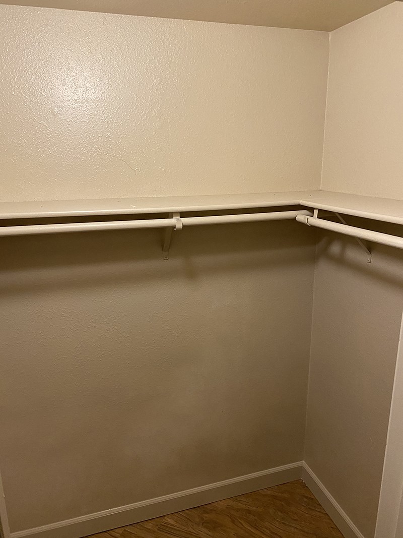 Closet with shelves