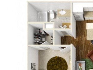 Sonoma Pointe Two Bedroom Floor Plan