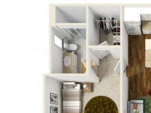 Sonoma Pointe Two Bedroom Floor Plan