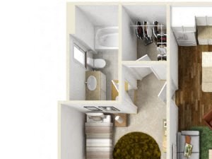 Sonoma Pointe Two Bedroom Floor Plan