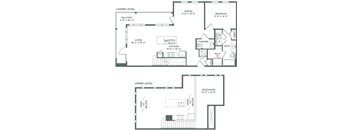 Floor Plan at The Baldwin at St. Paul Square, San Antonio, TX