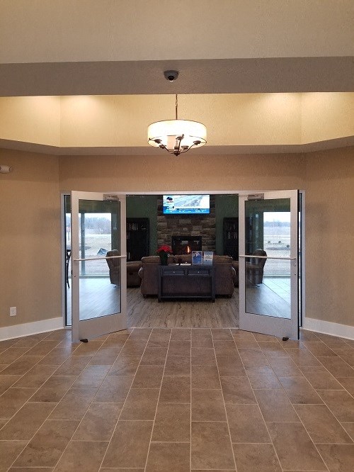 Clubhouse Entrance Entrance to Clubroom at Regency Preserve, IN, 46123