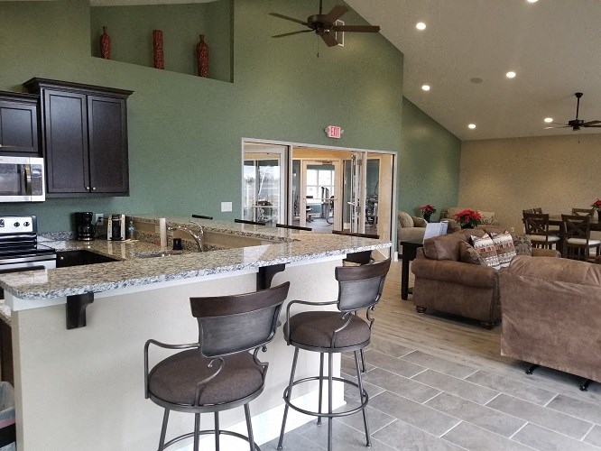 Clubhouse with Demonstrative Kitchen at Regency Preserve, Avon, IN 46123