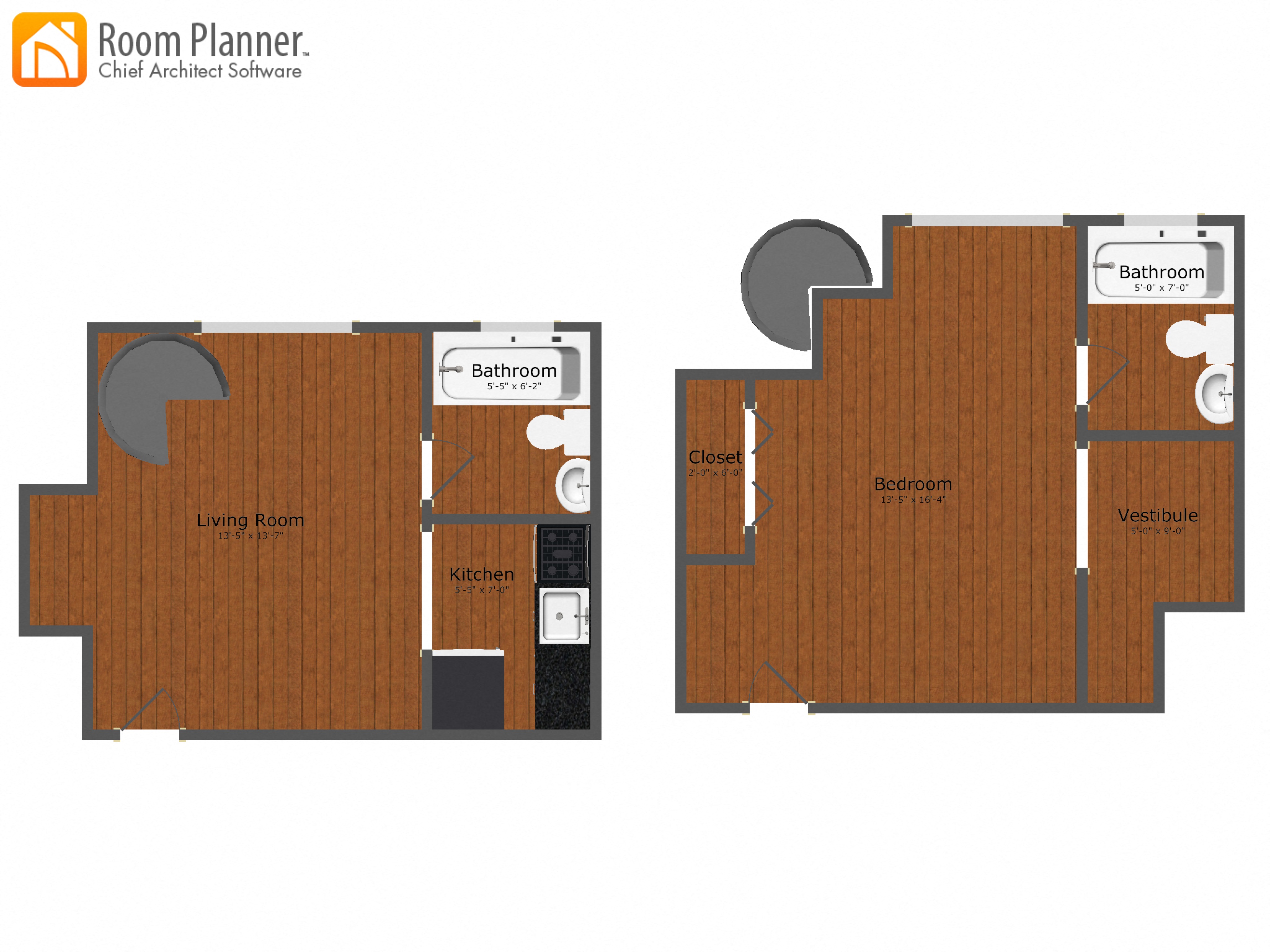 Bi Level 1 Bed 1 Bath