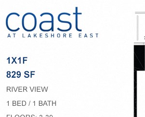 Coast at Lakeshore East floor plan, Chicago, Illinois