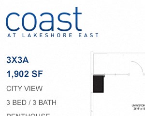 Coast at Lakeshore East floor plan, Chicago, Illinois