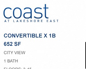 Coast at Lakeshore East floor plan, Chicago, Illinois