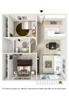 Two Bedroom One Bath