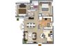 2 BEDROOM 1 BATH GARDEN