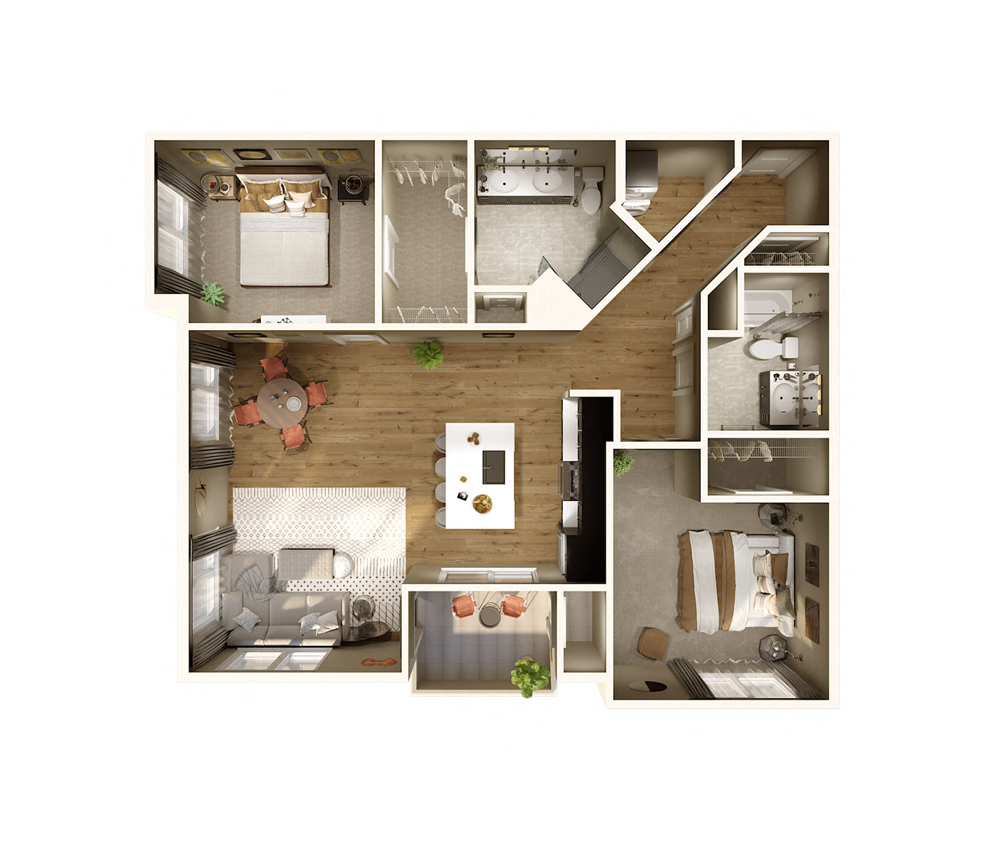 Altessa floor plan at Keva Flats, Exton, Pennsylvania