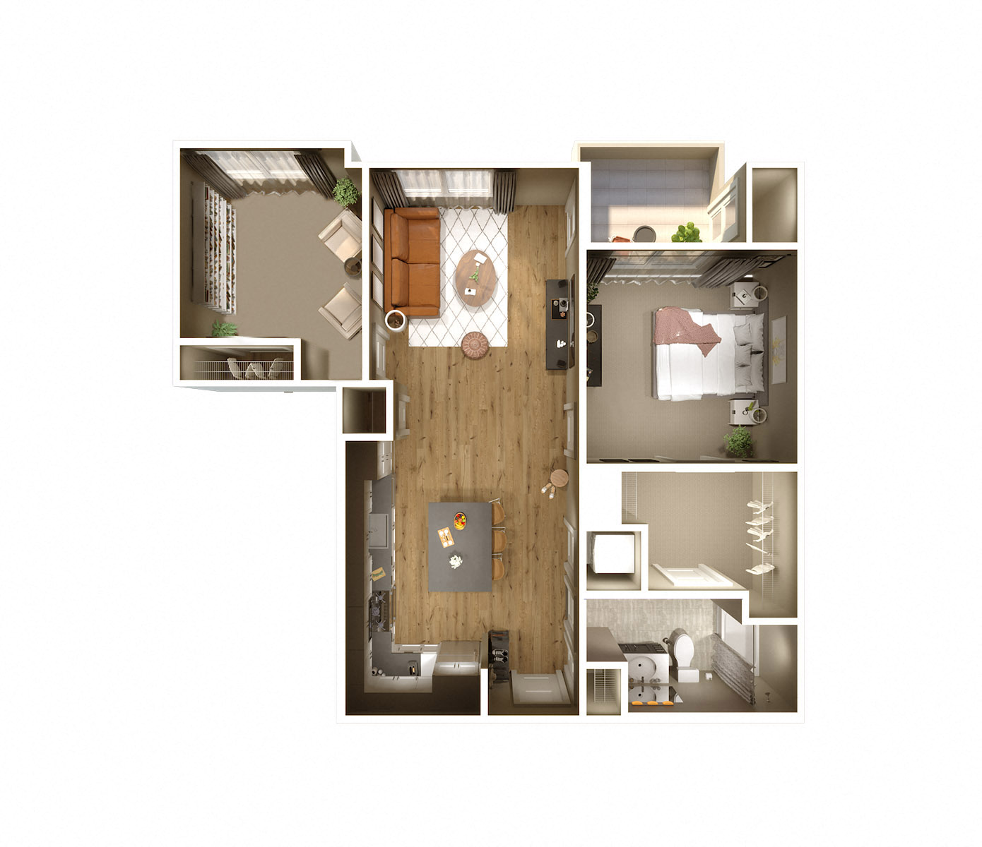 Madox floor plan at Keva Flats, Exton, PA