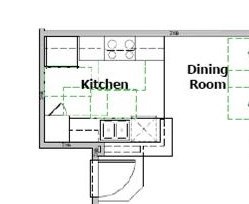 Arbor Pointe 2 Bedroom floor plan, 977 square feet with a patio