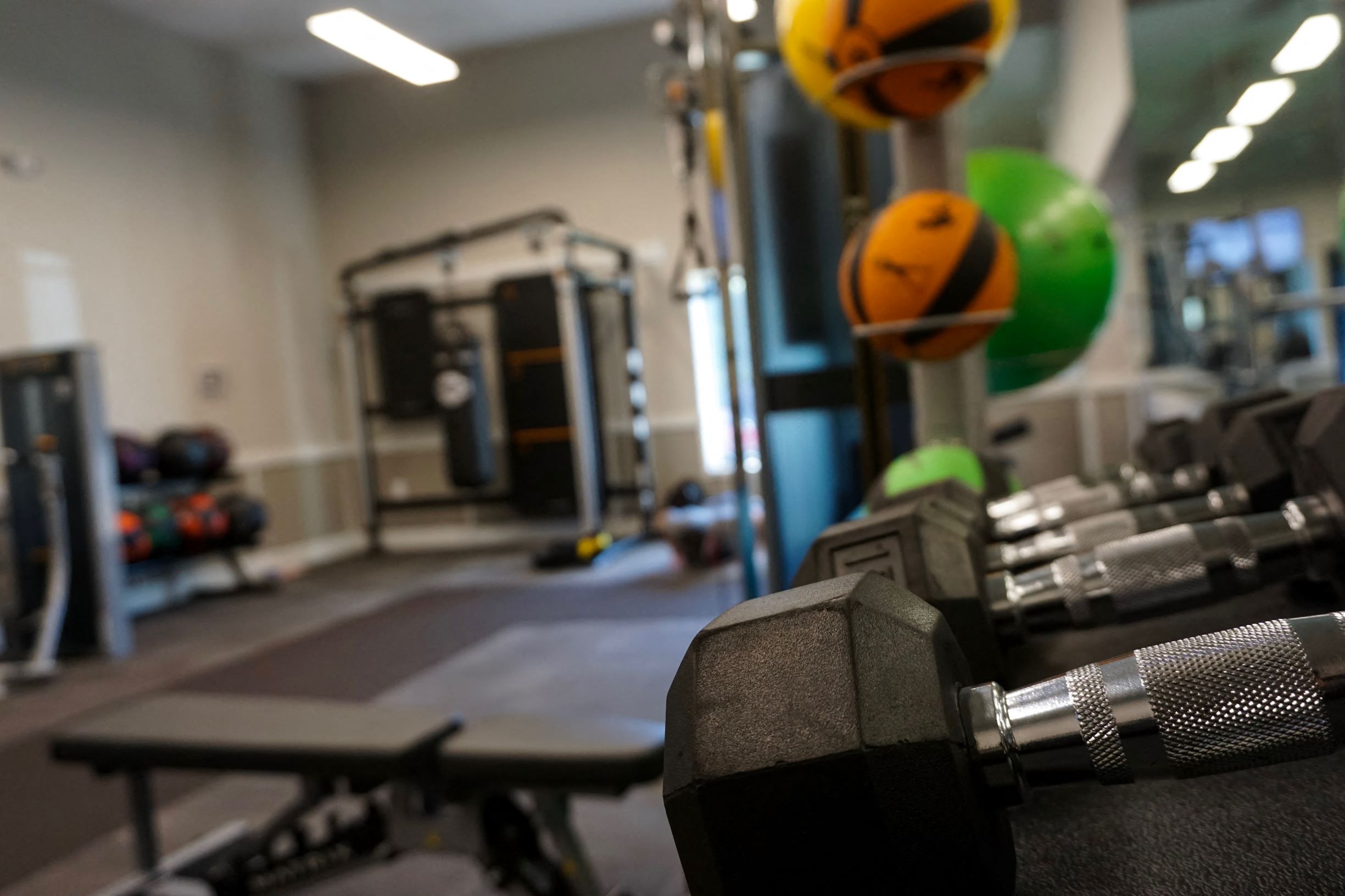 Our fully-equipped fitness center is one of several amentities in the community.