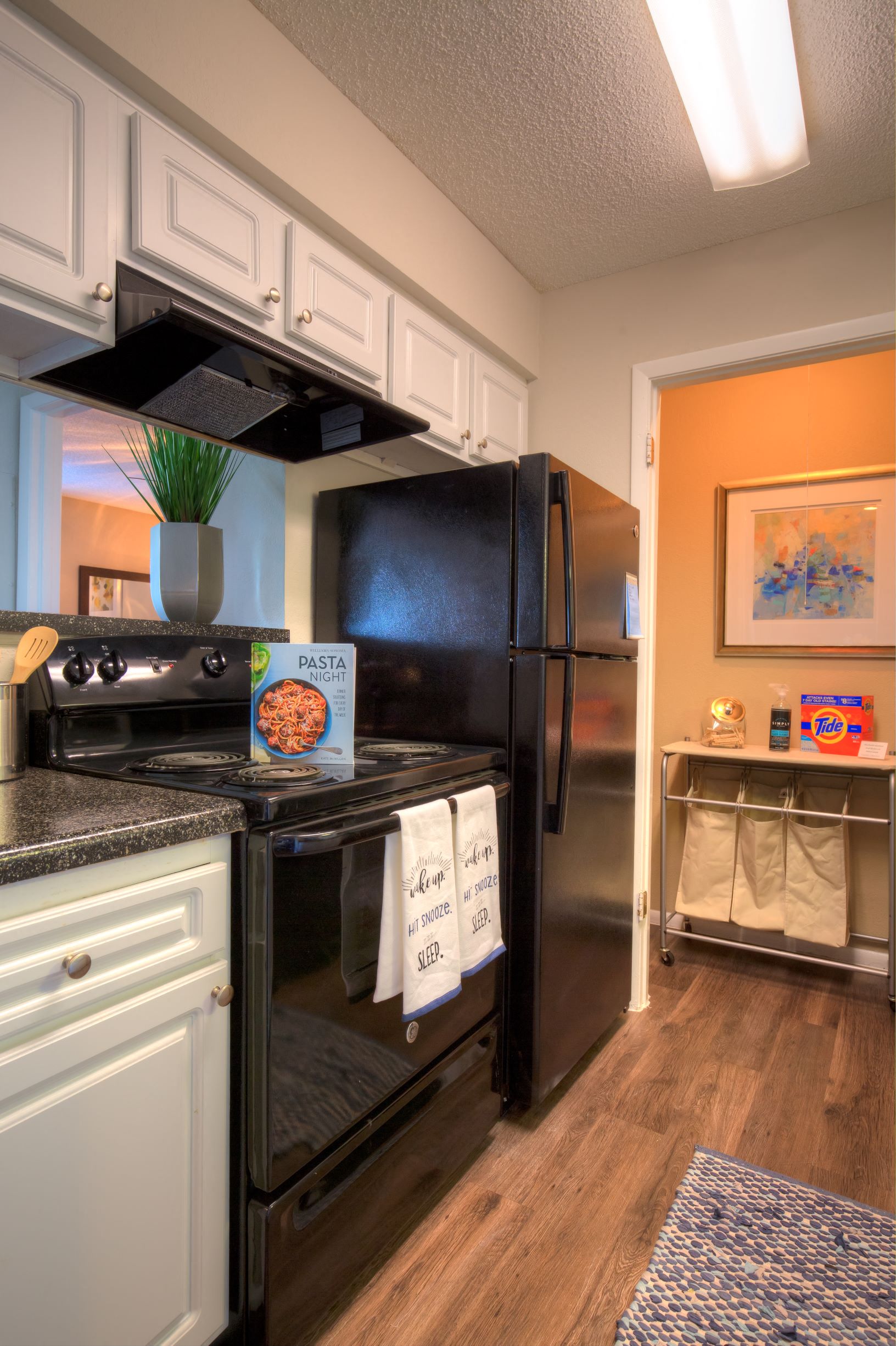 Our well-equipped kitchens feature brand new appliances, including disposal and dishwasher.