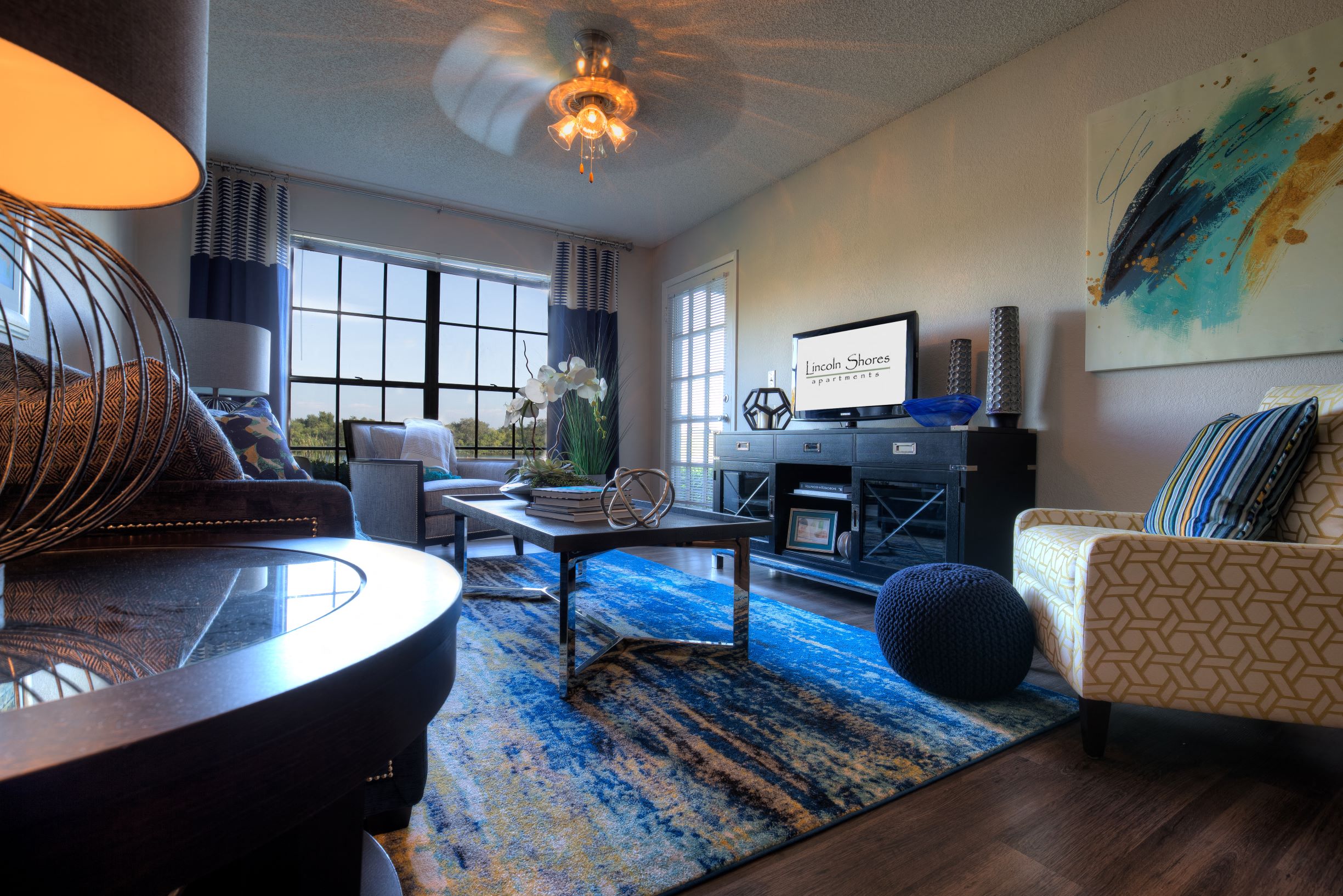 All apartment homes include floor to ceiling windows.