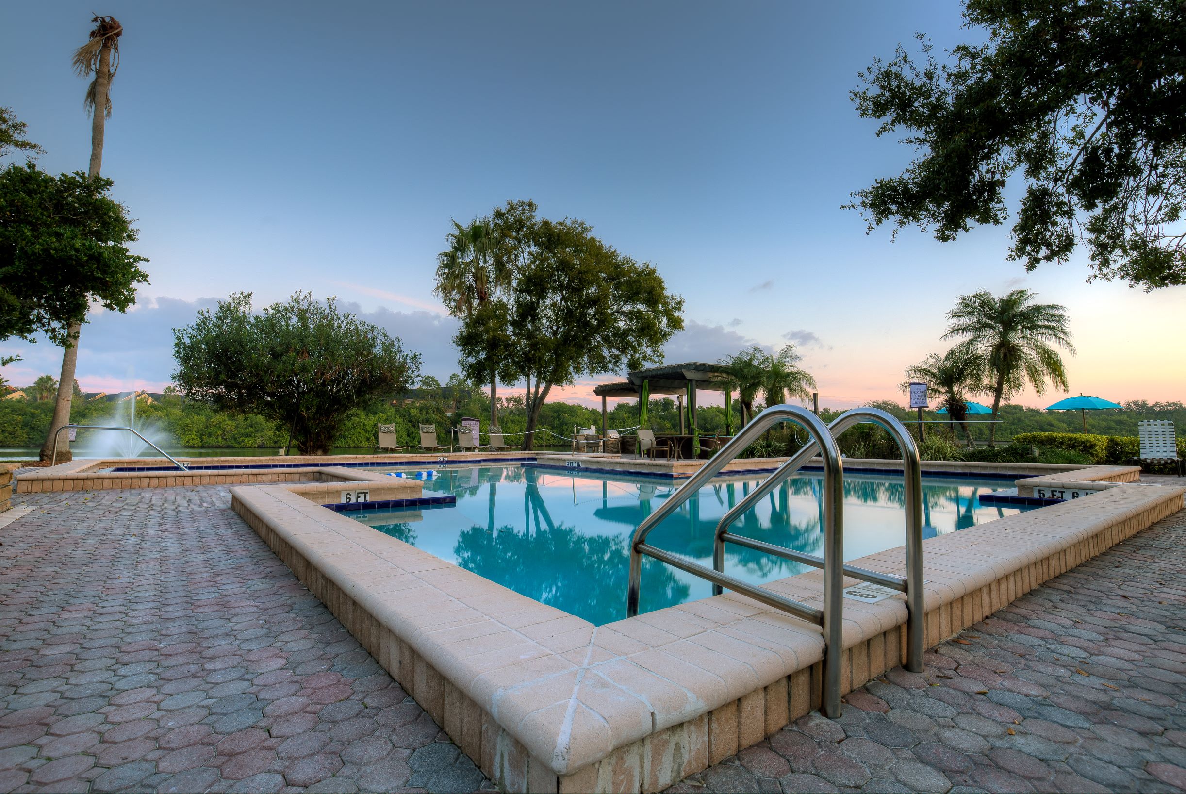 Resort style living is a given at one of the community’s three pools.
