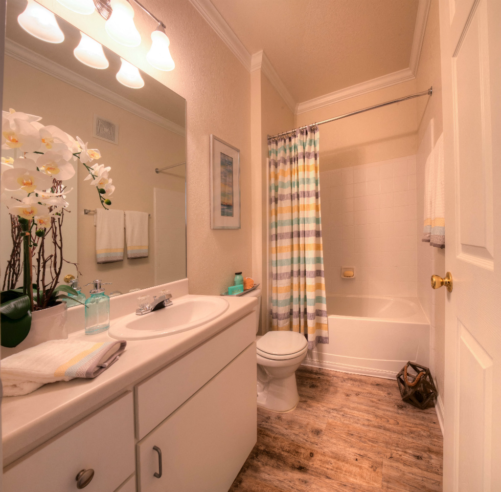 Modern, spacious bathrooms are in every Windsor Club at Legacy Park home.
