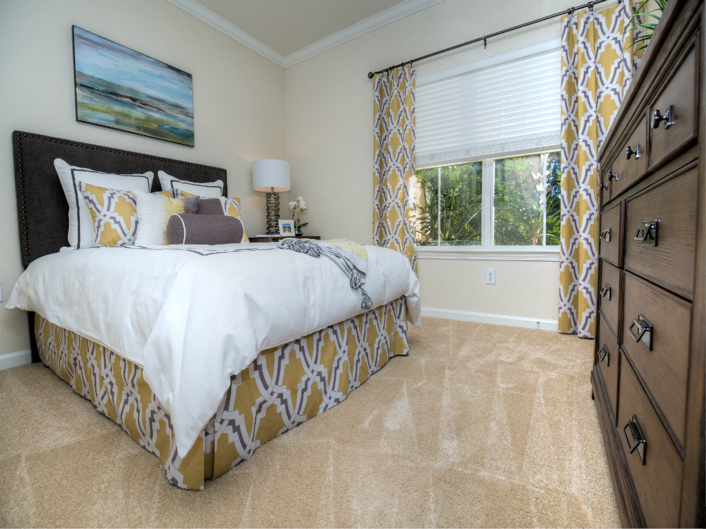 Enjoy wall-to-wall carpeting in all bedrooms.