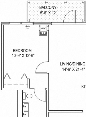 One Bedroom With Den a8 One Bedroom With Den a8 at One 333, Chicago, IL