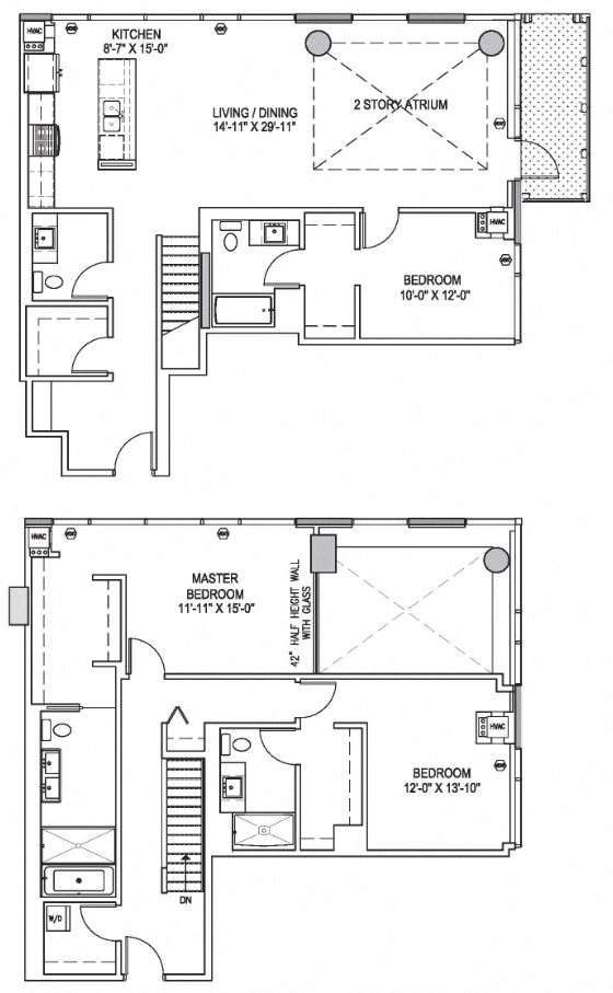 Penthouse 8 Floor Plan at One 333, Chicago, 60605