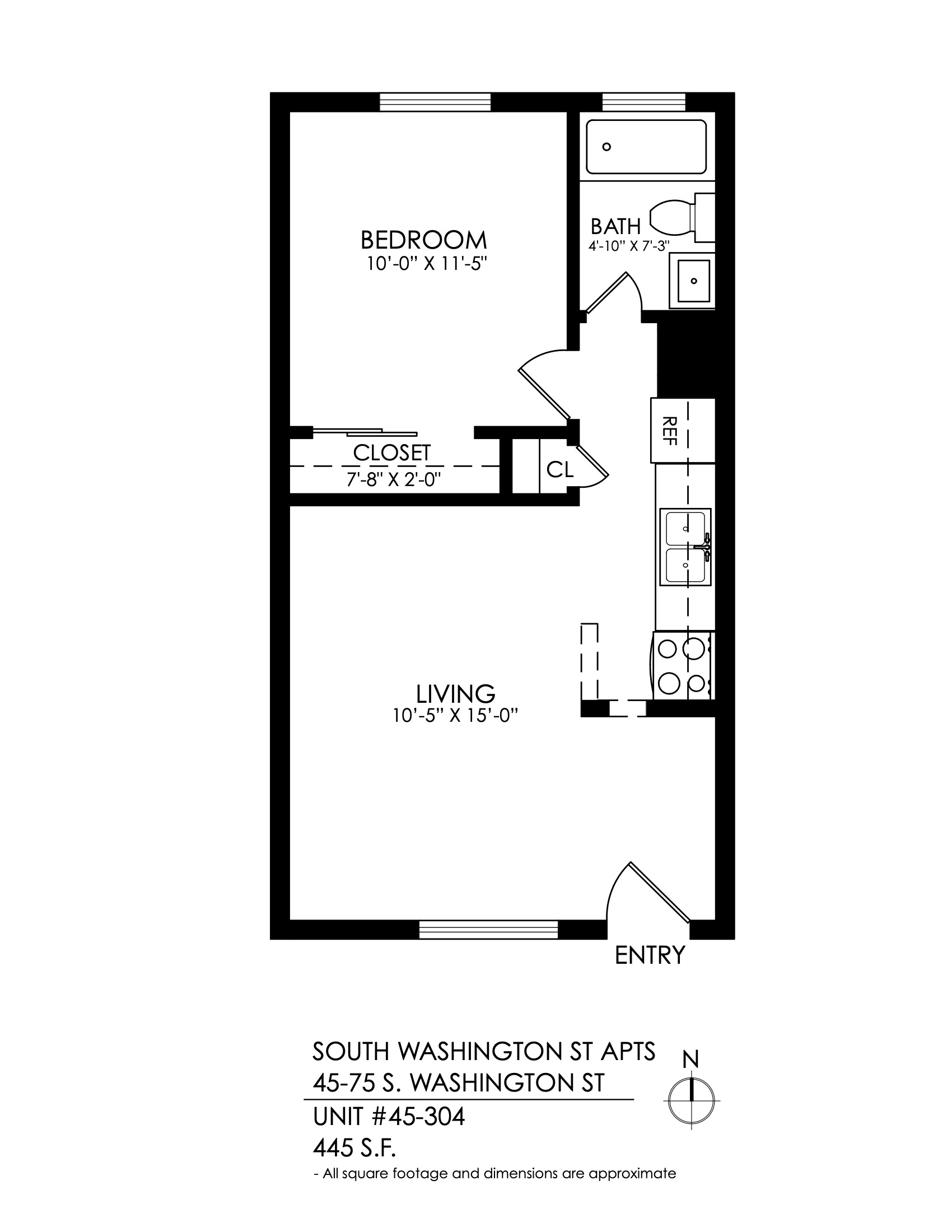 South Washington Apts - 1 Bed, 1 Bath
