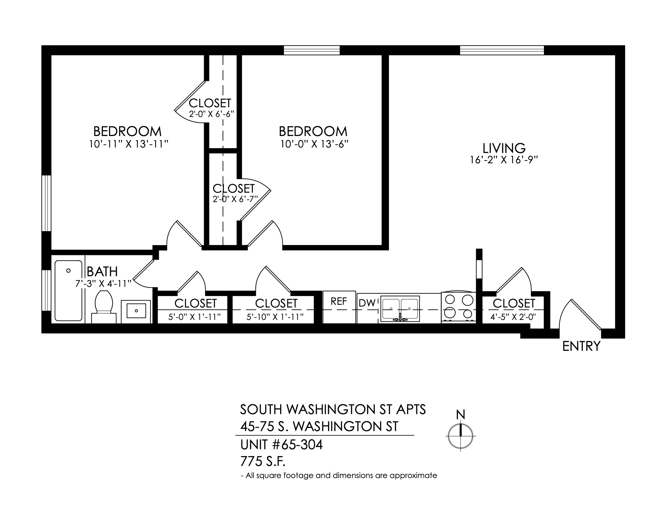 South Washington Apts - 2 Bed, 1 Bath