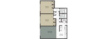 Wedgwood Apts 2bed2bath_1102sqft