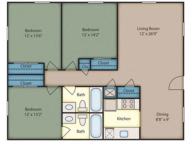 Three Bedroom Apartments in Raleigh NC Three Bedroom Apartments in Raleigh NC