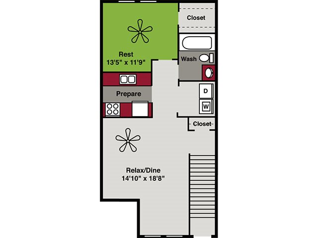 1-1A Floor Plan 2