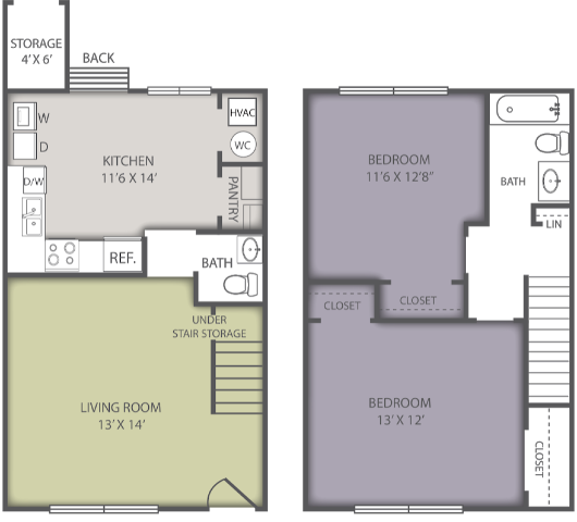 Tryon Village townhome floor plan