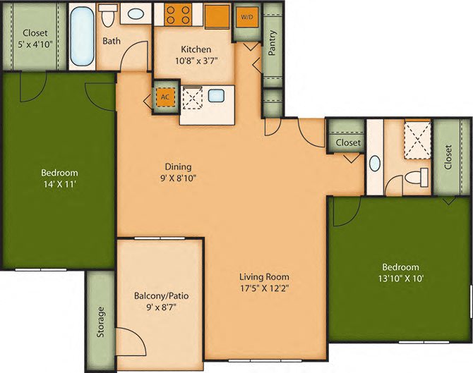 The Oak Floor Plan The Oak Floor Plan