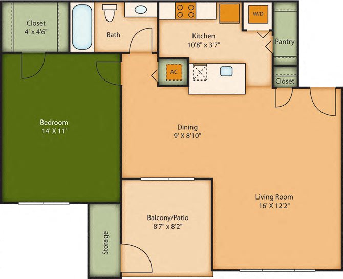 Floor Plans of Cypress Run Apartments in Orlando, FL