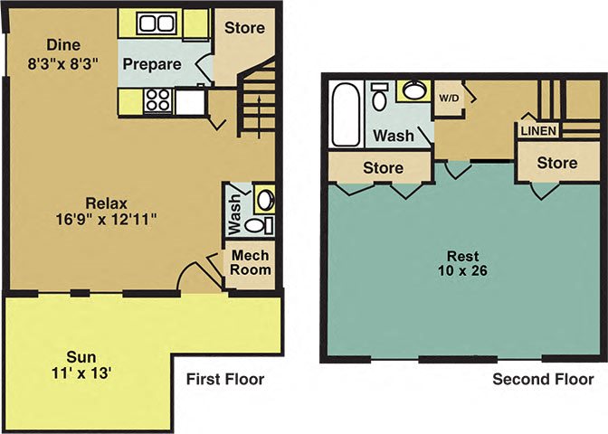 the Oak Floor Plan the Oak Floor Plan