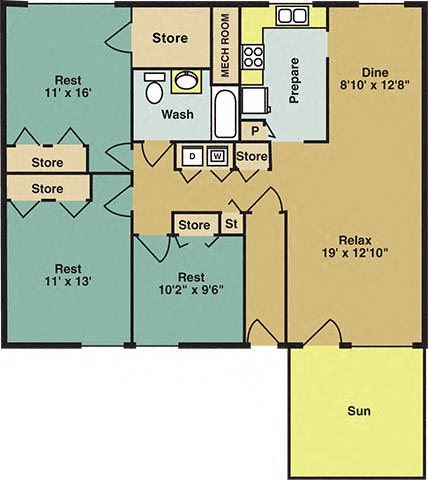 Elm Floor Plan 2 Elm Floor Plan 2