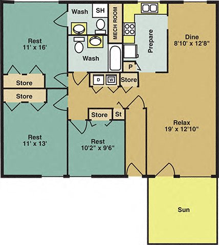 Elm Floor Plan Elm Floor Plan