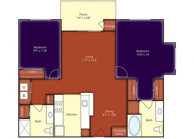 2 bedroom floor plan Ketch 2 bedroom floor plan Ketch