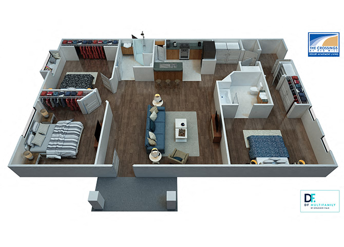 Beachcomber Floor Plan At Virginia Beach Apartments