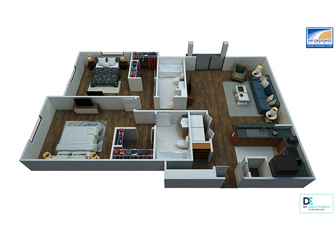 Beacon Floor Plan At Virginia Beach Apartments